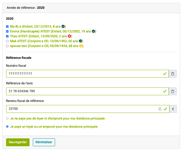 annuler ou modifier ME